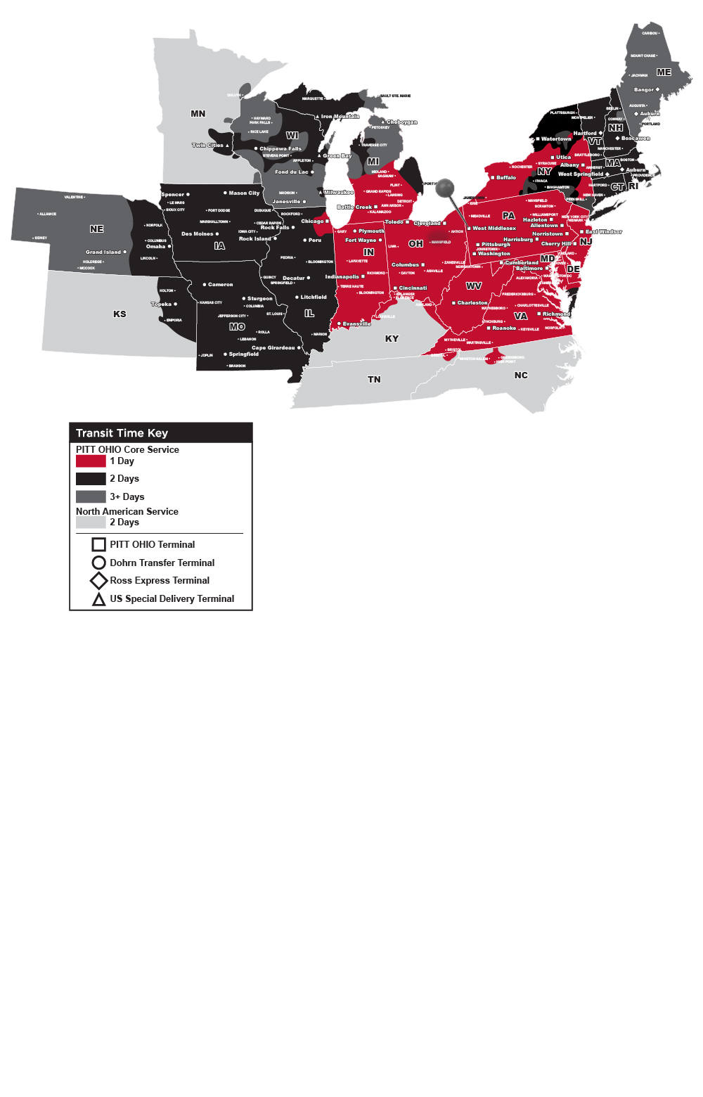 West Middlesex - PITT OHIO Transit Map